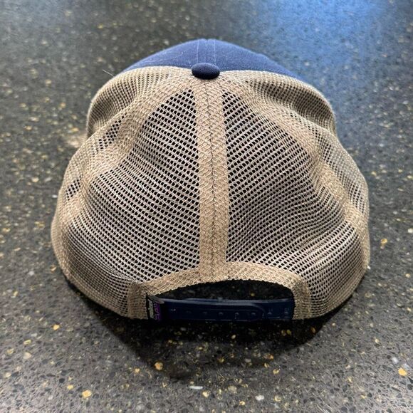 Patagonia Mesh Trucker Hat. Blue/gray. One size adjustable. - Picture 4 of 7